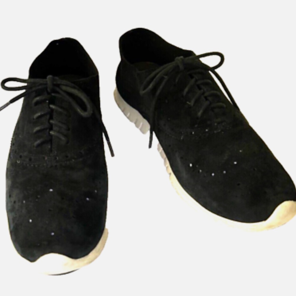 Cole Haan Lunargrand Women's Size 8.5 Shoes Wingtip BLACK. Great Condition